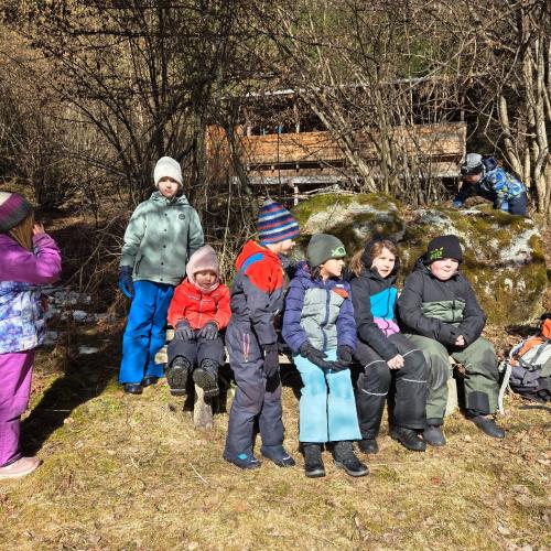 Kinder erfahren etwas über heimische Vögel